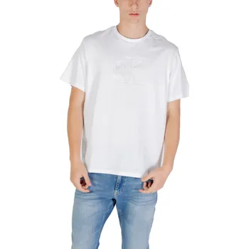 Pánské tričko Calvin Klein Jeans pánské tričko Calvin Klein bílá | světle modrá 3493226