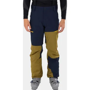 Snowboardové kalhoty FUNDANGO Pánské lyžařské kalhoty Fundango Teak Colourblock 36 MODRÁ|ZELENÁ|ŽLUTÁ