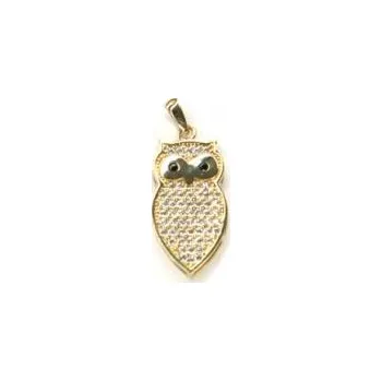 Přívěsek Přívěs ze žlutého zlata a zirkony sova Pattic 1,7g BV016105Y