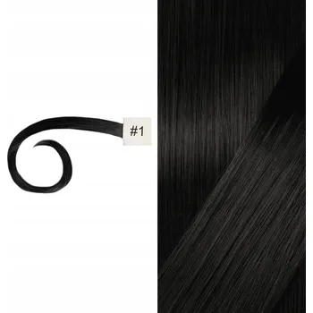 Příčesek Vzorek syntetických vlasů Cameron Hair clip in culík #1 černá