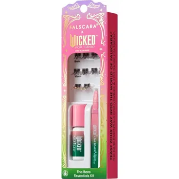 Umělé řasy Umělé řasy v trsech + aplikátor + lepidlo Falscara WICKED limited KISS 1 ks
