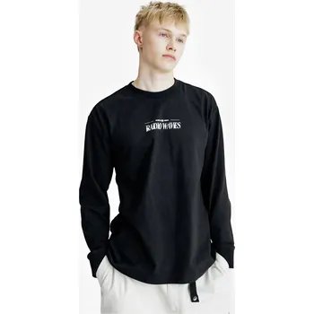 Dámská mikina DECATHLON Pánské tričko s dlouhým rukávem Lifetech s potiskem M / Krátké ČERNÁ