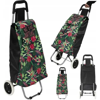 HowHomely taška na nákupní vozík z plast s květinami