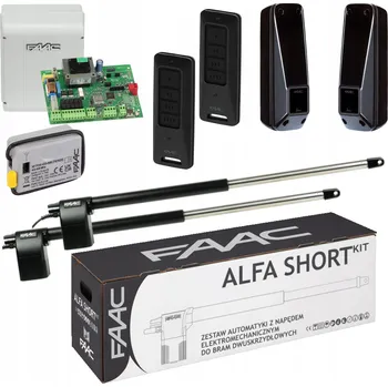 Pohon pro dvoukřídlé brány Faac wjazdowej zdalny siłownik z pilotem