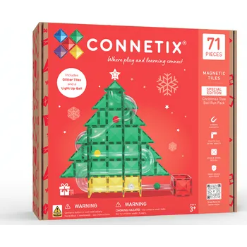 Kuličková dráha Connetix Tiles - kuličkodráha Vánoční strom (71 ks)