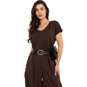 Dámské tričko s véčkovým výstřihem Basic Feel Good, velikost M