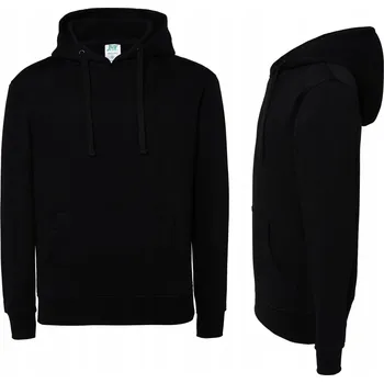 Pánská mikina Tepláková mikina S KAPUCÍ klokanka JHK SWUL KNG černá BK vel. M