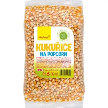 Popcorn KUKUŘICE na popcorn - 1000 g WOLFBERRY