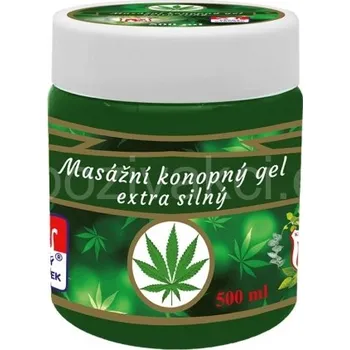 Masážní přípravek Království Bylin - Putorius Cannabis Konopný gel EXTRA SILNÝ 500 ml PUTORIUS