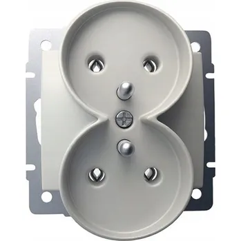 Elektrická zásuvka Kanlux béžová nástěnná Elektrická Zásuvka