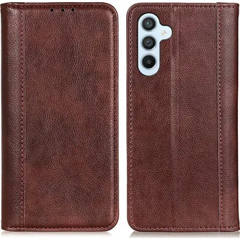 Pouzdro na mobilní telefon Flipové Pouzdro Erbord pro Samsung Galaxy A56 hnědé