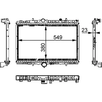 Motor automobilu Chladič, chlazení motoru MAHLE CR 392 000S