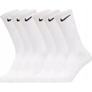 Pánské ponožky Ponožky Nike bílé bavlněné 42-46, sada 6 ks