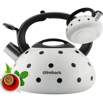 Varná konvice Tradiční ocelová Konvice Ofenbach 2,5 l bílá