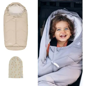 VOKSI Fusak Sky Light a čepice Lodger Seashellsand Solid/ Rib Birch 1-2 roky