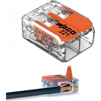 Rychlospojka instalační zacvakávací WAGO 32A 450V, 0.2-4 mm2, WG-221-412