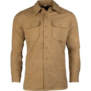 Pánská móda MIL-TEC Košile US M37 WWII vlněná KHAKI XL KHAKI - PÍSKOVÁ