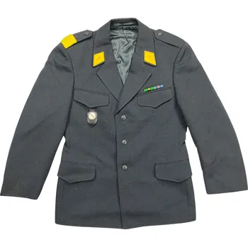 Pánské sako ARMÁDNÍ ORIGINÁL ŠVÝCARSKÉ ARMÁDY Sako vlněné s nášivkami šedé Švýcarsko originál Velikost: 96B