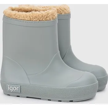 Dívčí holínky Holínky IGOR W10306-013 YOGI BORREGUITO VERDE, šedozelená Velikost: 28