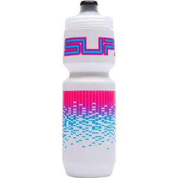 Láhev SUPACAZ láhev purist bílá-růžová - modrá