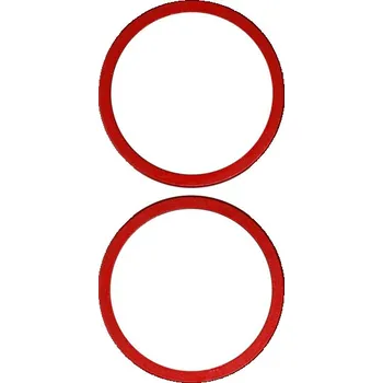 Náhradní ocelové kroužky zadní kamery pro iPhone 11 - červené