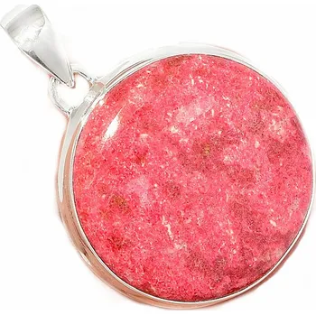 Přívěsek Thulit přívěsek stříbro Ag 925 P477 3,1 cm, 16 g