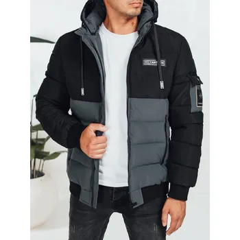 Pánská móda Pánská bunda zimní s kapucí TX5049 Barva: Červená, Velikost: 2XL