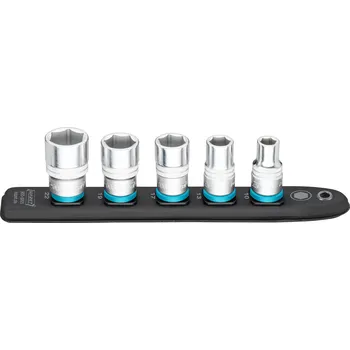 Sada nářadí HAZET 900-SR/5, SmartRail Flexibilní plastová nástrčná lišta | 1/2 palce (12,5 mm) čtyřhran dutý, 5-dílný: 10, 13, 17, 19, 22