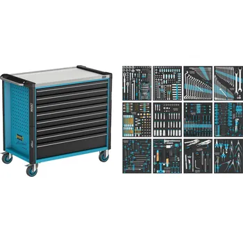 HAZET 179NXXL-8D/619, Dílenský vozík Asistent 179NXXLD | 619dílný set, rozměry 1167x642x1020 mm