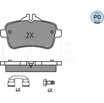 Brzdová destička Meyle 025 252 1618/PD Sada brzdových destiček, kotoučové brzdy