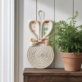 Velikonoční dekorace Zajíček s mašlí (velikonoční dekorace)