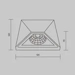 Maytoni Beekman LED venkovní nástěnné 3000 K černá 1 x 5,2 W LED - Doprava zdarma