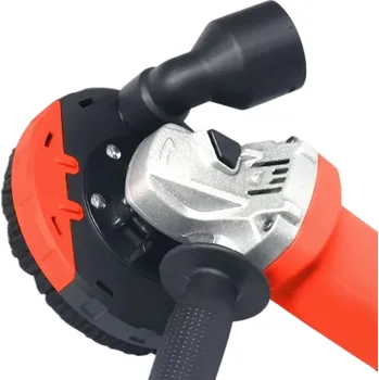 Kryt na úhlovou brusku pro odsávání prachu 360° otočný odnímatelný nástavec s kartáčem Bezprašné broušení a řezání Beton Kámen