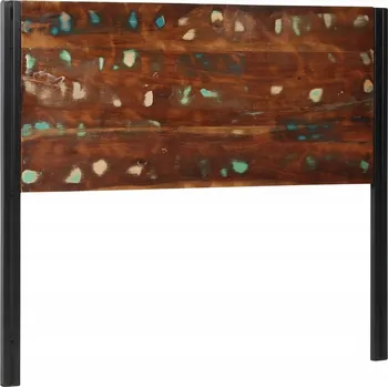 Čelo postele 120 cm masivní recyklované dřevo a železo