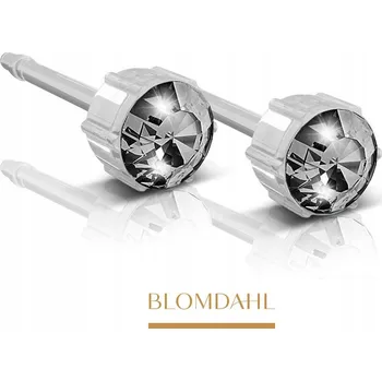 Náušnice HYPOALERGENNÍ NÁUŠNICE BLOMDAHL Luneta Černý diamant 4 mm