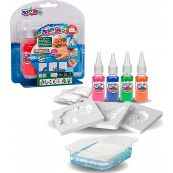 kreativní sada Aqua Gelz startovací sada Tropické ovoce: 4 barvy gelu + formičky Simba