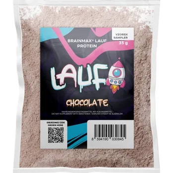 Protein LAUF Protein, nativní syrovátkový protein - čokoláda, 35 g BRAINMAX