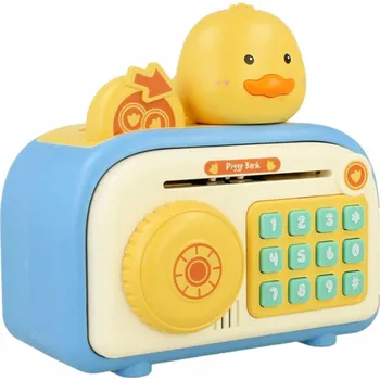 Pokladnička ELEKTRONICKÝ SEJF POKLADNIČKA KÓD PIN OTISK PRSTU BANKOMAT NA MINCE A BANKOVKY