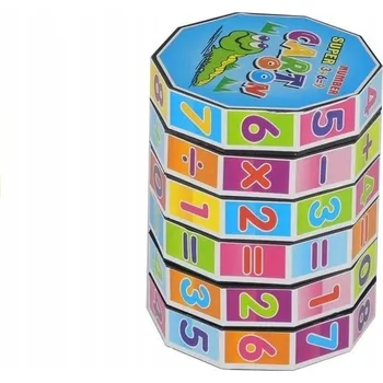 Hračka pro nejmenší Vzdělávací kostka Válec Matematická skládačka