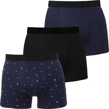 Boxerky MORAJ pánské boxerky slim fit BAVLNA 3-BALENÍ - XXL