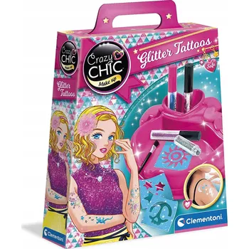 Tetování Clementoni Crazy Chic třpytivé tetování, 18513