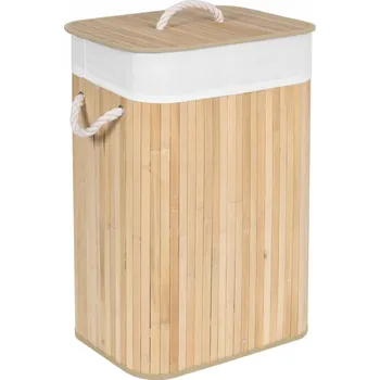 Koš na prádlo Volně stojící koš na prádlo Gockowiak 80 l, béžový, bílý