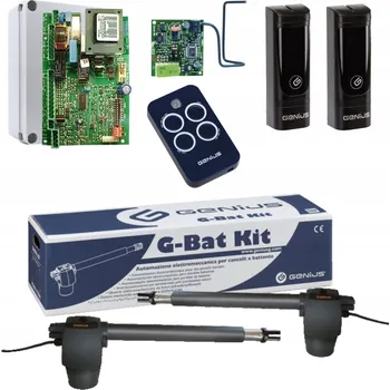 Pohon pro dvoukřídlé brány Genius wjazdowej siłownik fotokomórka zdalny 230 V