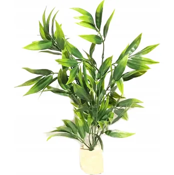 umělá květina UMĚLÁ ROSTLINA do AKVÁRIA ZELENÁ ROSTLINA umělé rostliny VELKÁ 35cm