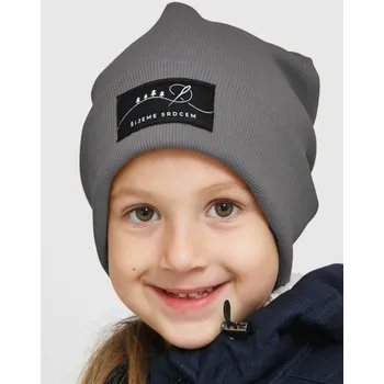 Čepice Šedá žebrovaná čepice Velikost: M