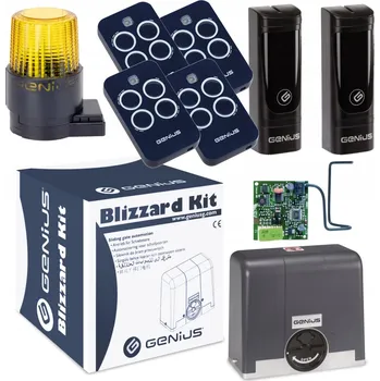 Pohon brány Pohon pro posuvné brány Genius wjazdowej zdalny siłownik z pilotem 230 V