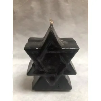 Svíčka Svíce hexagram - černý