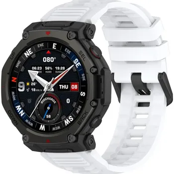 Příslušenství k chytrým hodinkám eses Silikonový řemínek pro Xiaomi Amazfit T-Rex 3 Pro 48mm - Bílý