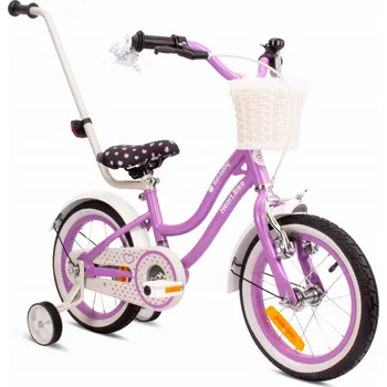 Dětské kolo Dětské kolo SUN BABY Heart bike 14 palců pro dívku Fialové