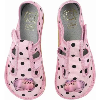 Dívčí bačkory Dětské Papuče KOTEK Raweks Kožená stélka Zuzia22 Flexibilní 29